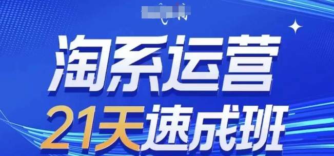 淘系运营21天速成班(更新24年12月)，0基础轻松搞定淘系运营，不做假把式-小白项目网