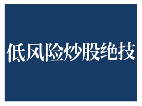 2024低风险股票实操营，低风险，高回报-小白项目网