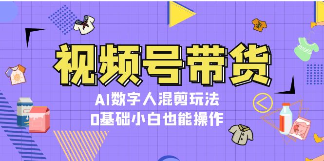 （13359期）视频号带货，AI数字人混剪玩法，0基础小白也能操作-小白项目网