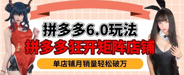 拼多多虚拟商品暴利6.0玩法，轻松实现月入过W-小白项目网