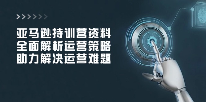 （14033期）亚马逊持训营资料，全面解析运营策略，助力解决运营难题-小白项目网