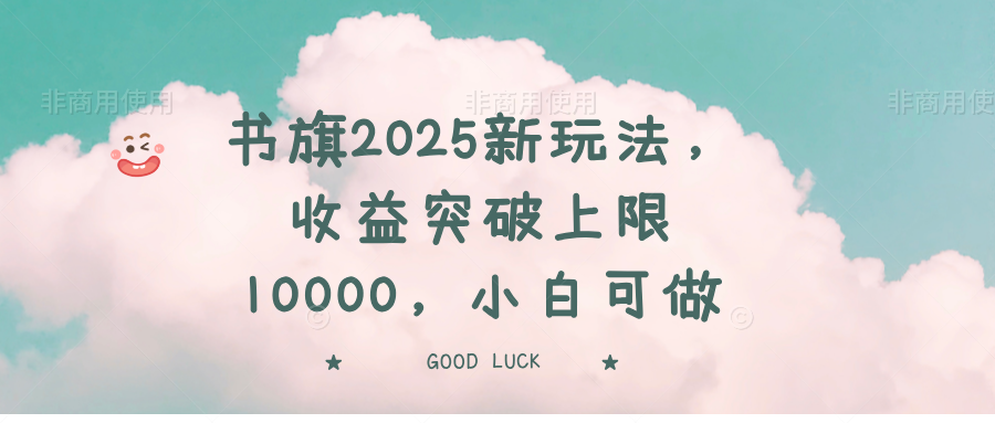 （14519期）书旗2025新玩法，收益突破上限10000，小白可做-小白项目网