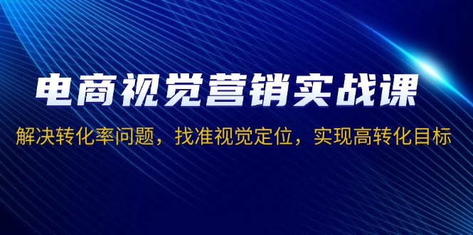 （13786期）电商视觉营销实战课，解决转化率问题，找准视觉定位，实现高转化目标-小白项目网