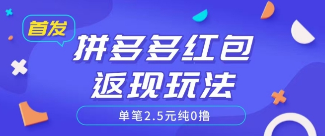 全网首发拼多多好评返现项目拆解多号多挣附带账号注册教程-小白项目网