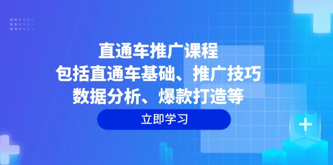 （14001期）直通车推广课程：包括直通车基础、推广技巧、数据分析、爆款打造等-小白项目网