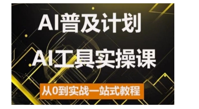 AI普及计划，2024AI工具实操课，从0到实战一站式教程-小白项目网